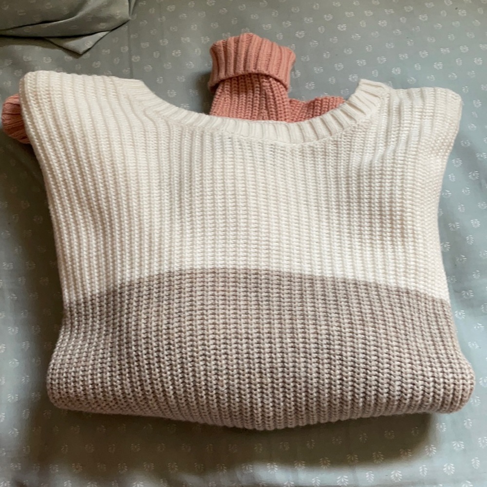 cropped long sleeve sweater